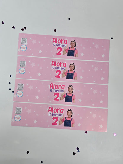 Ms Rachel Water bottle labels,Ms Rachel waterproof labels