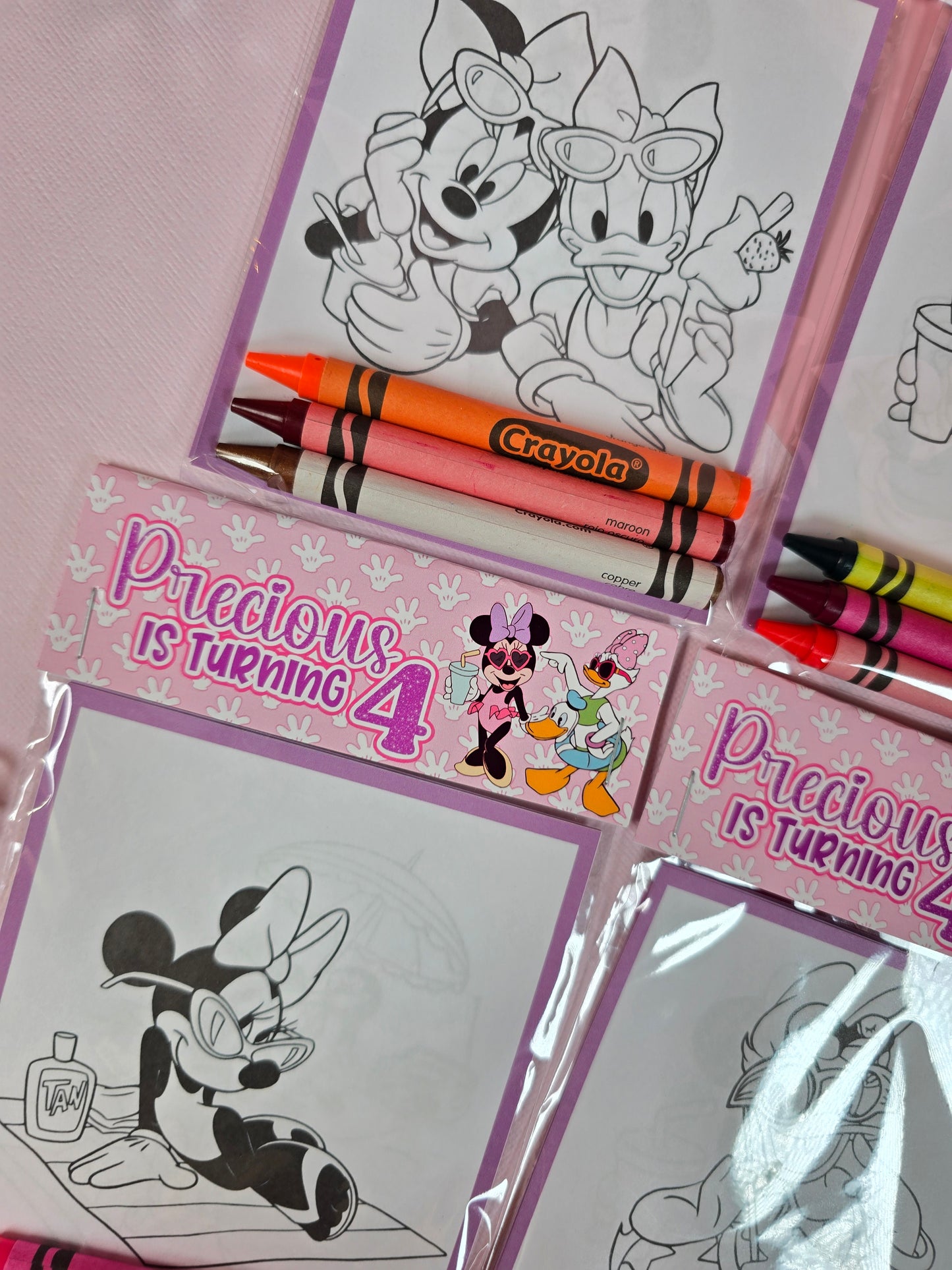 Minnie and Daisy Coloring books, Minnie and Daisy party favors, Minnie and Daisy  birthday