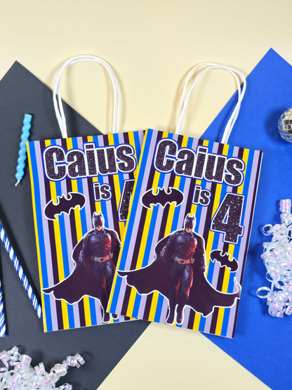 Batman Goodie bags, Batman gody bags, Batman party theme