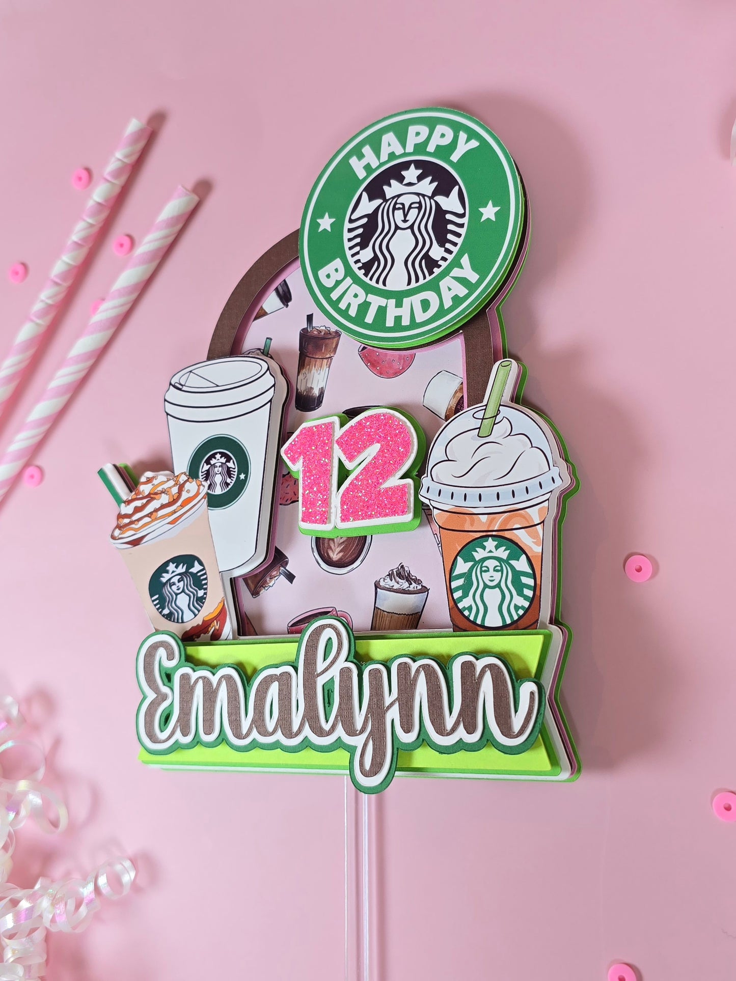 Coffee lover Cake topper, Coffee lover party theme