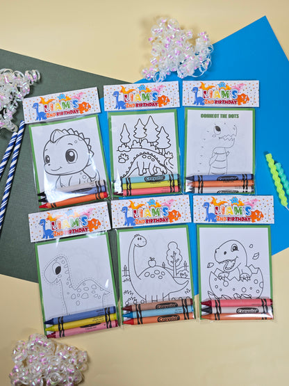 Dinosaurs Coloring books, Dinosaurs party favors