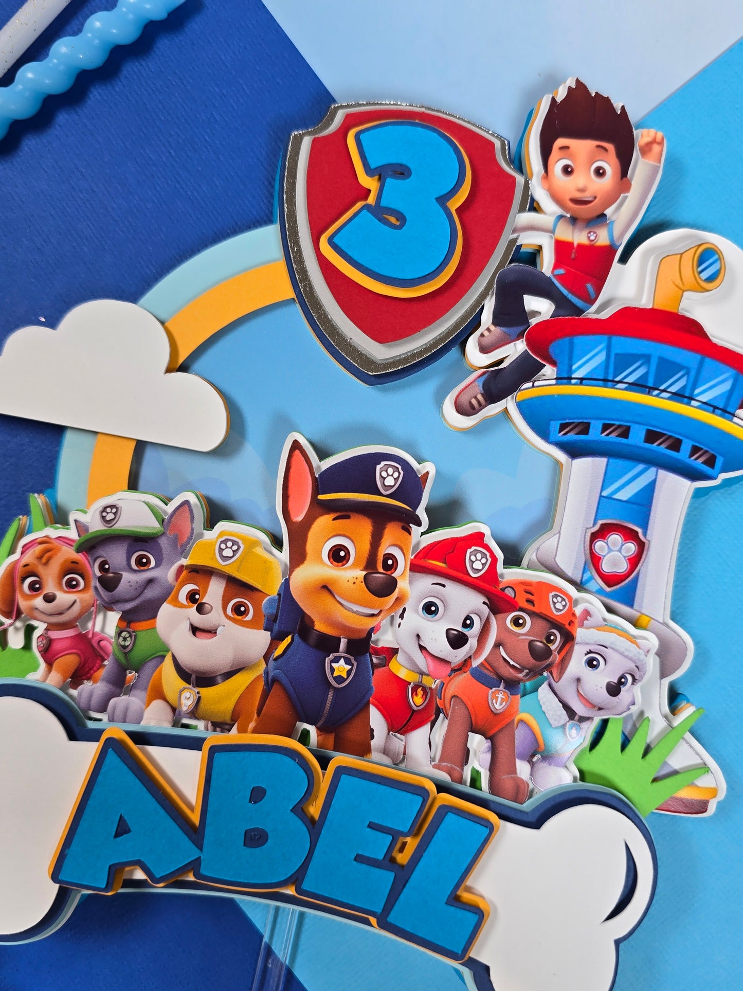 Paw Patrol Cake topper, Paw Patrol theme party, Paw patrol party