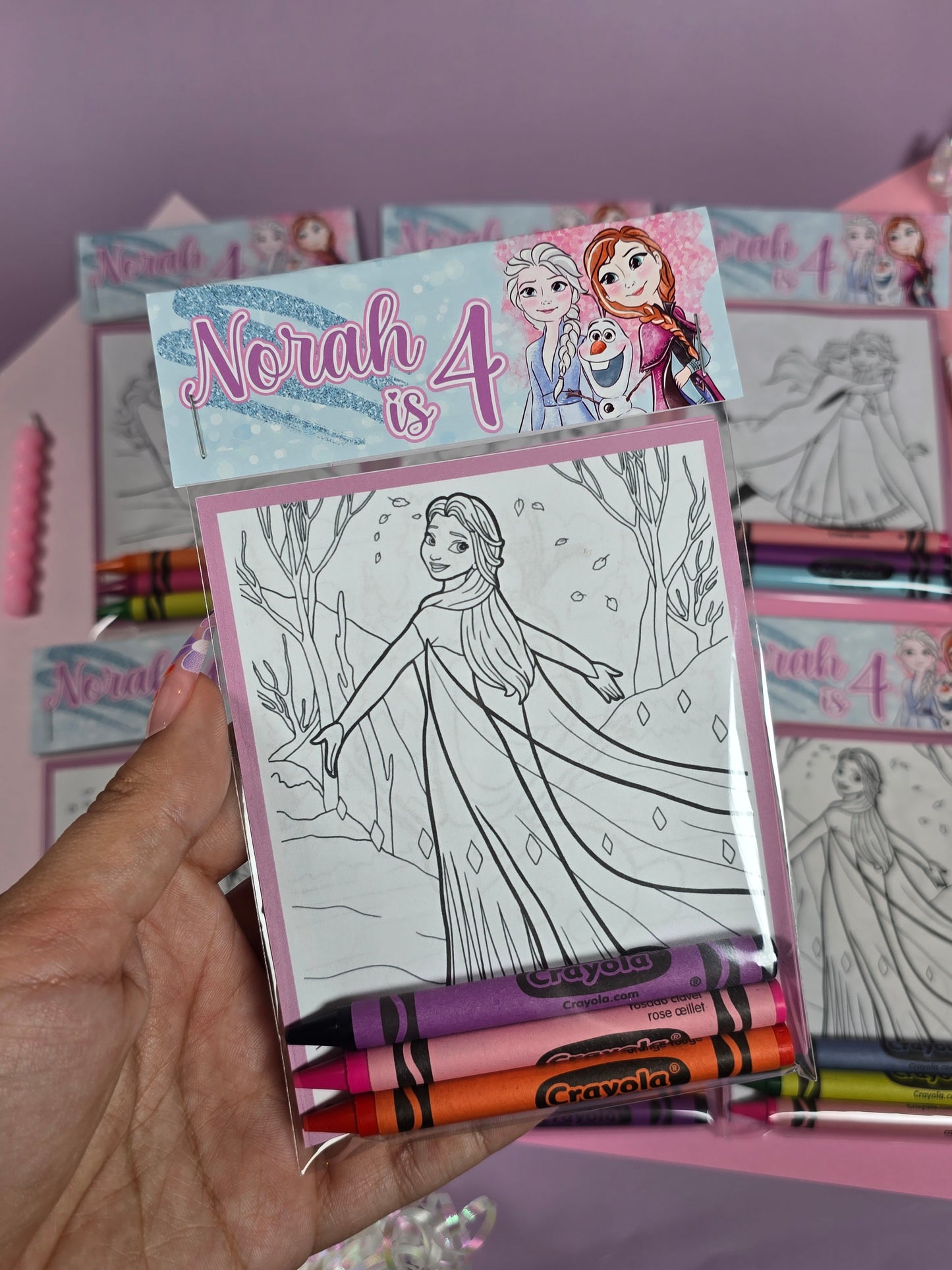 Frozen Coloring books, Frozen party favors, Frozen birthday