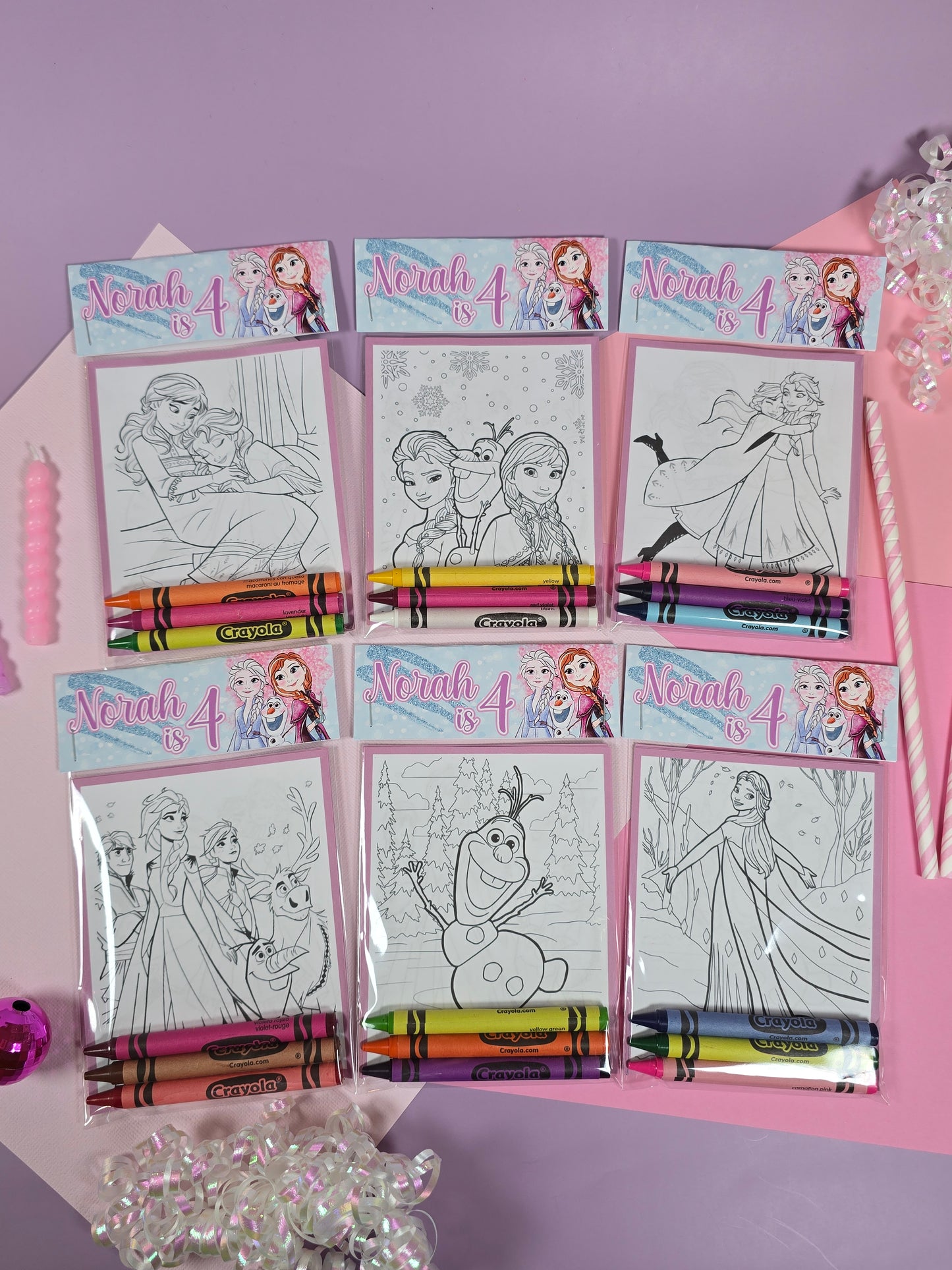 Frozen Coloring books, Frozen party favors, Frozen birthday