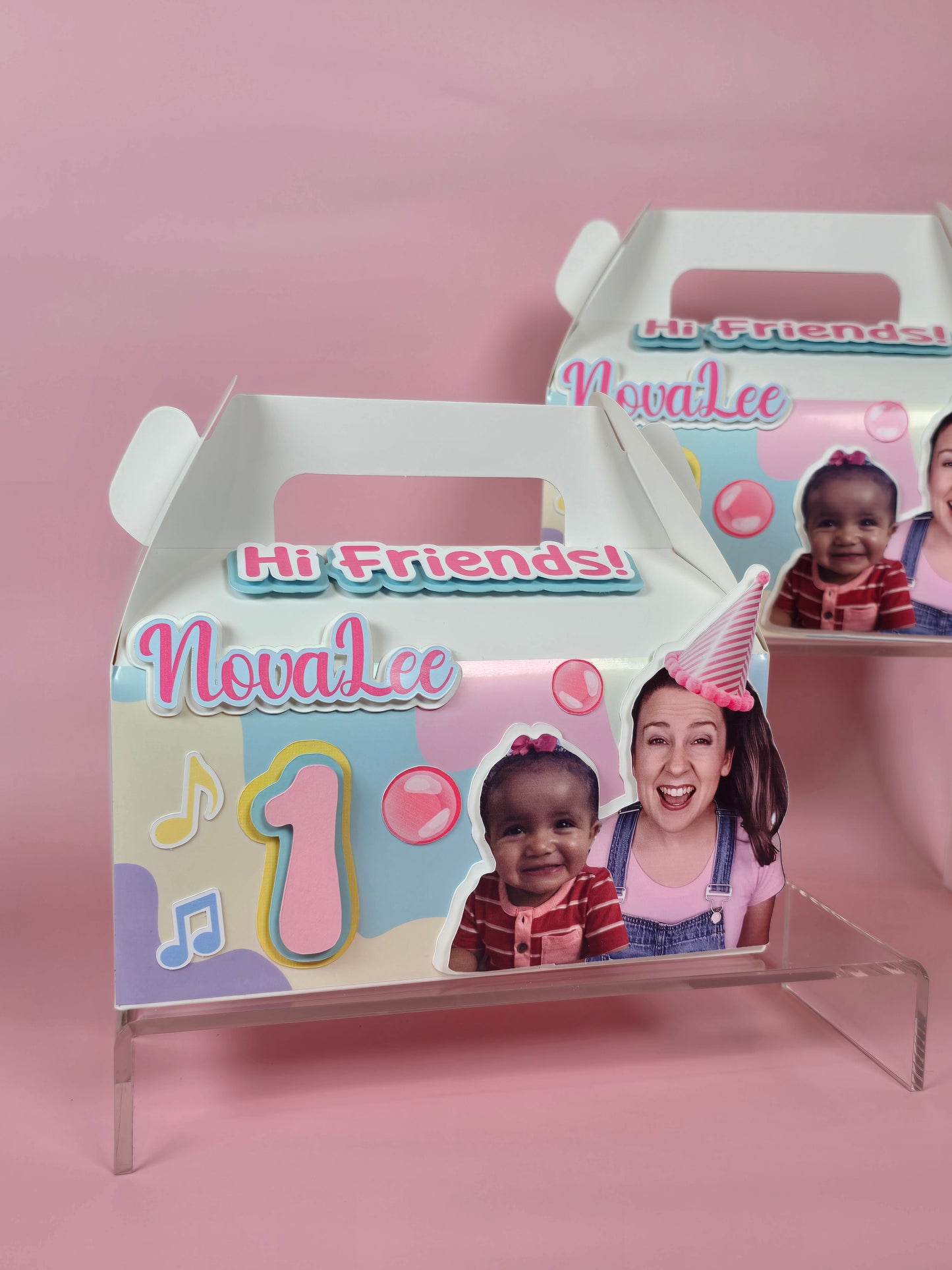 Ms Rachel Gable boxes, Ms Rachel party favors
