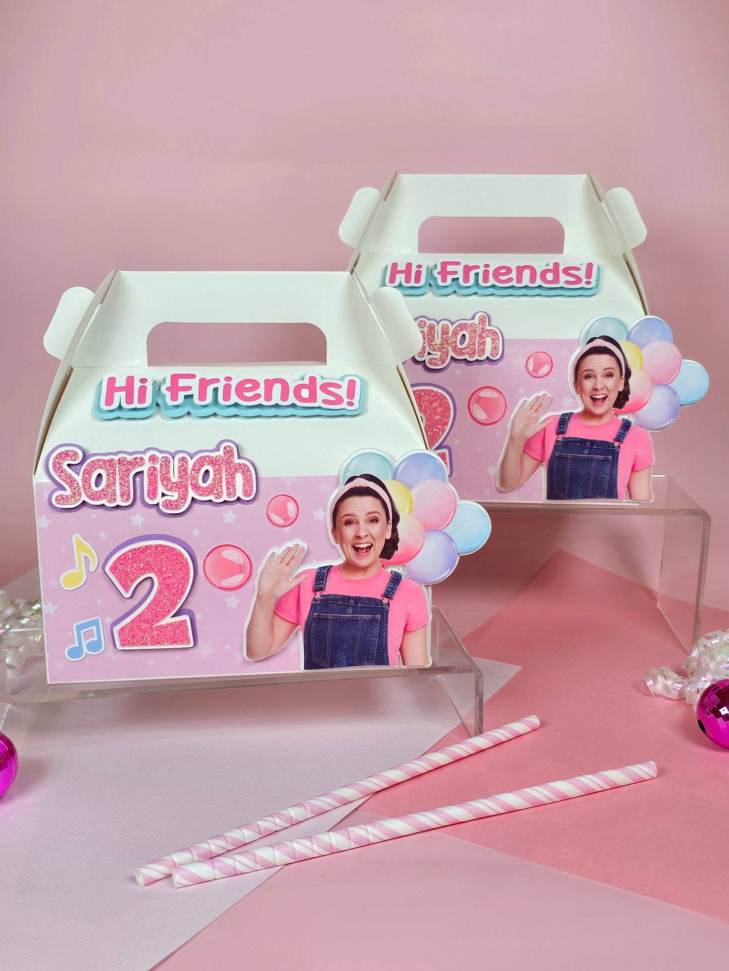 Ms Rachel Gable boxes, Ms Rachel party favors , Ms Rachel birthday