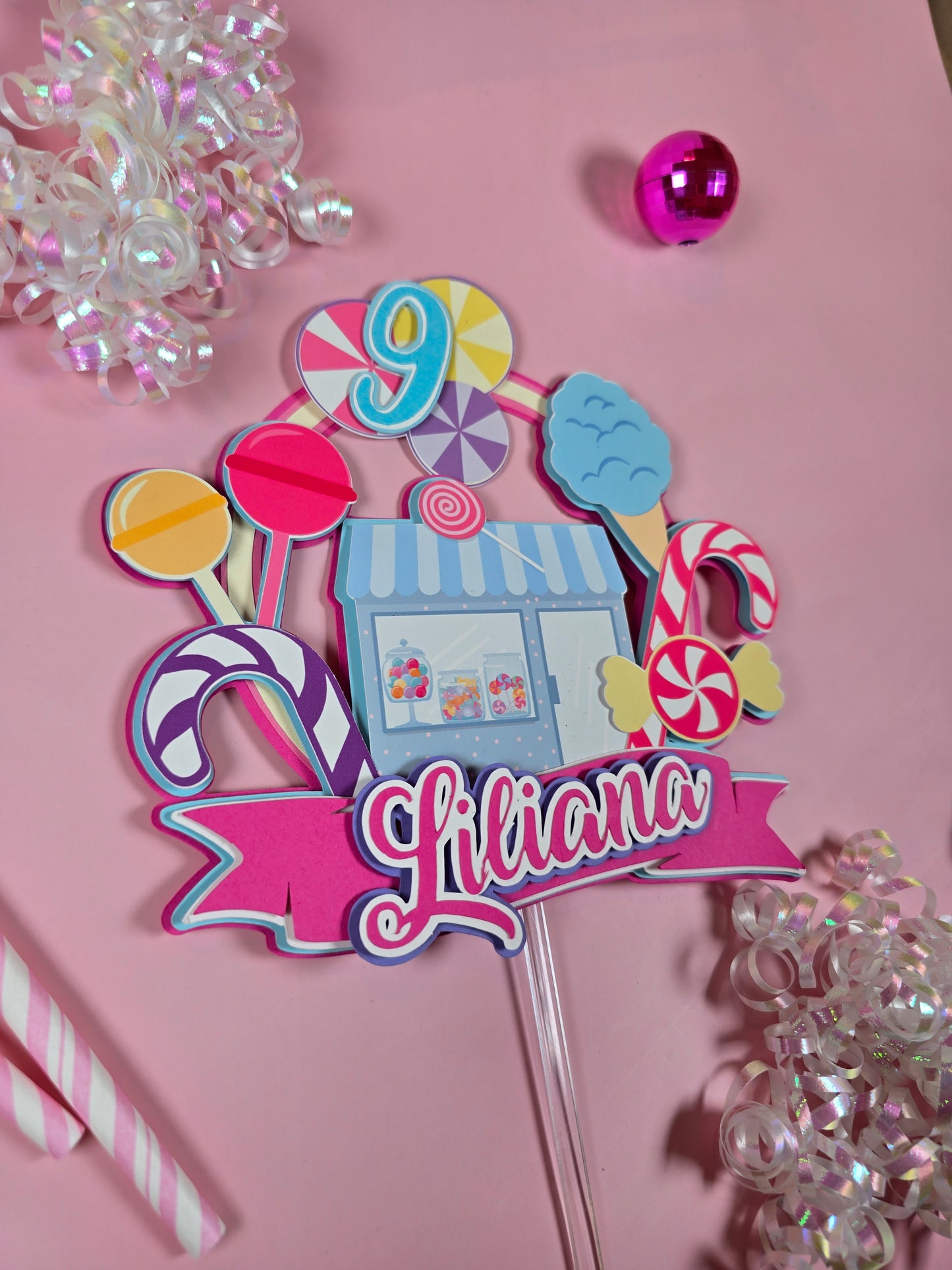 Candy land Cake topper, Candy and icecream theme party, Candyland party