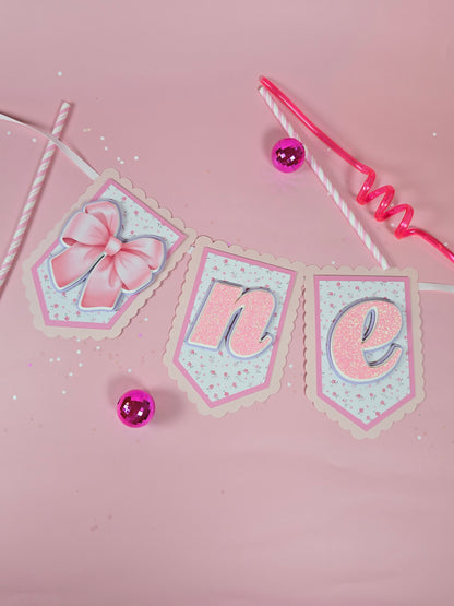 Coquette high chair banner, Love shack fancy banner, Is a fancy ONE banner