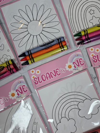Daisy coloring books, Groovy Flowers Girly Pink coloring pages