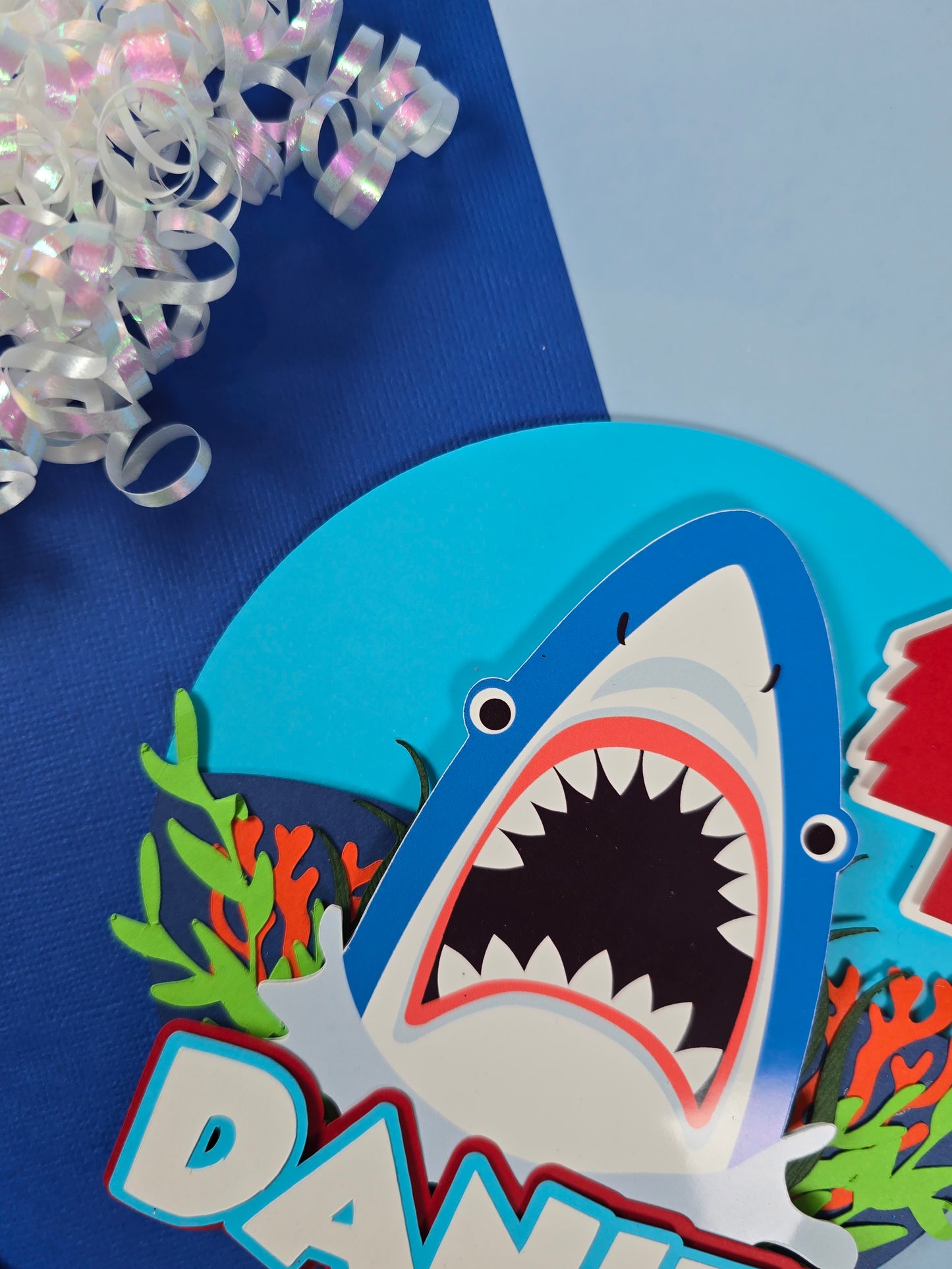 Shark Cake topper, Shark cake decor, Sharks birthday party