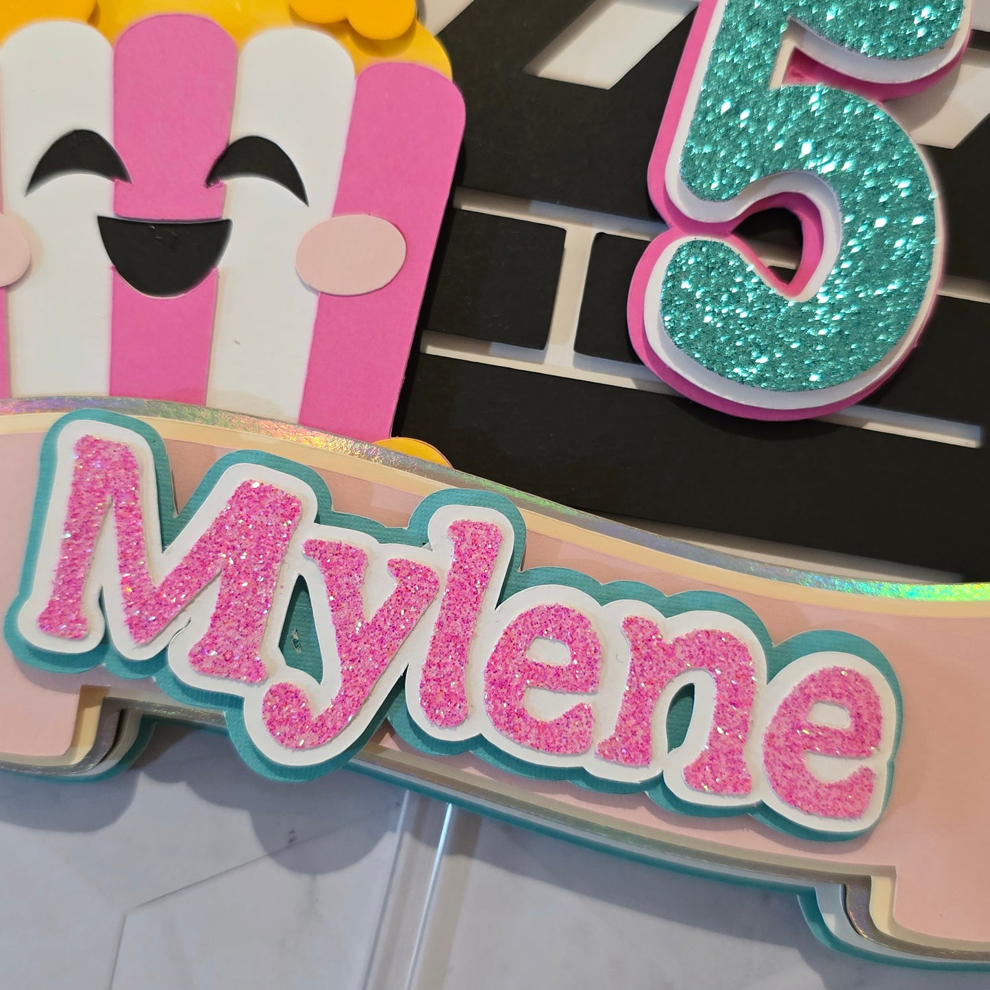 Movie theme Cake topper, Movie party Cake topper, Movie night cake topper