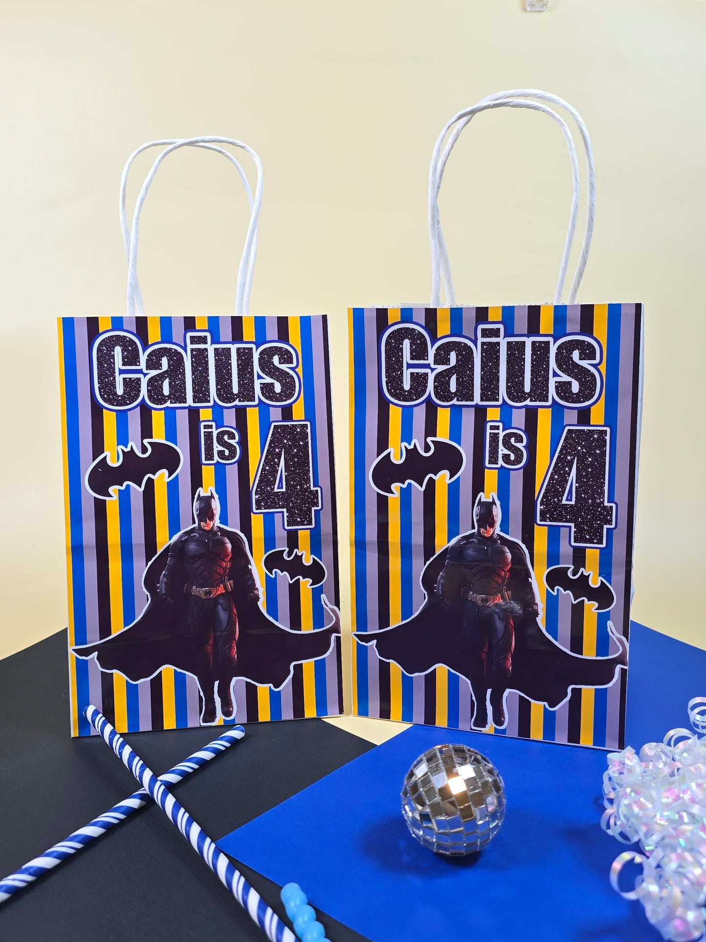 Batman Goodie bags, Batman gody bags, Batman party theme