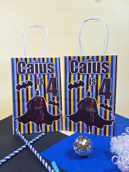 Batman Goodie bags, Batman gody bags, Batman party theme