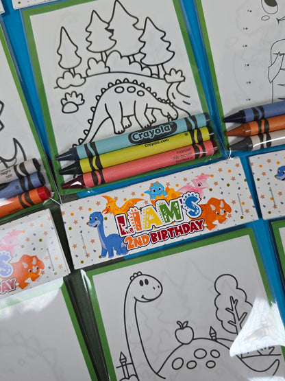 Dinosaurs Coloring books, Dinosaurs party favors