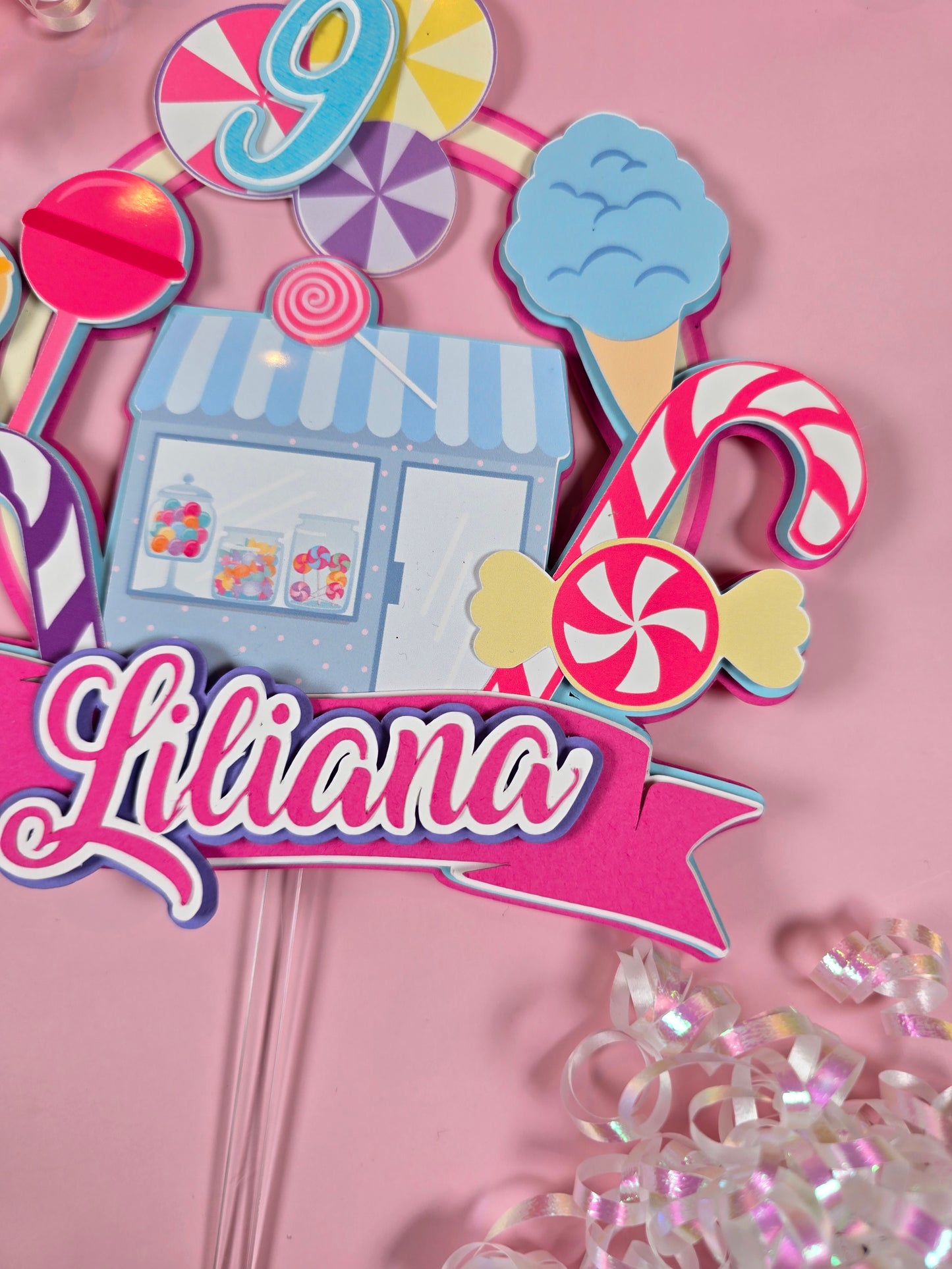 Candy land Cake topper, Candy and icecream theme party, Candyland party