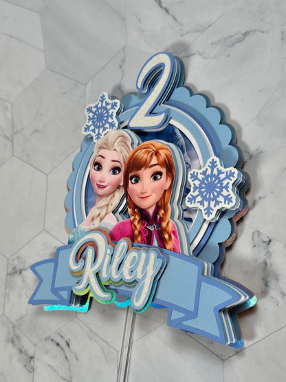 Ice Princess Cake topper, Ice Princess Cake topper, Ice princess birthday