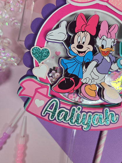 Minnie and Daisy Cake topper, Minnie Cake topper, Daisy cake topper, Minnie and Daisy birthday