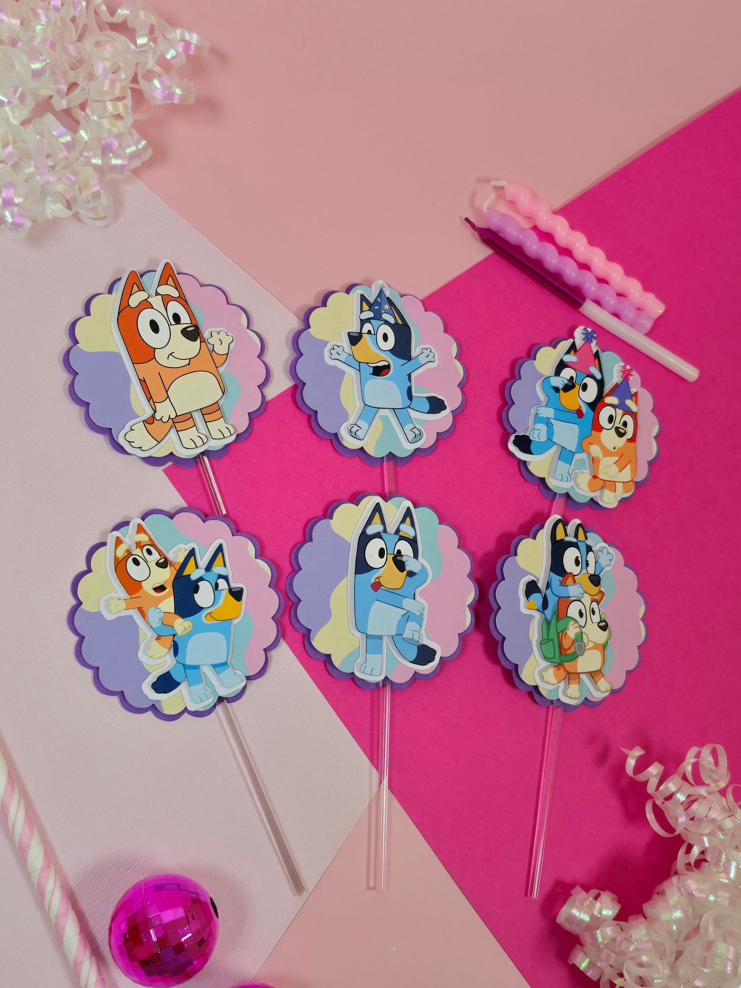 Bluey Cupcake Topper, Bluey cupcake decor, Bluey birthday