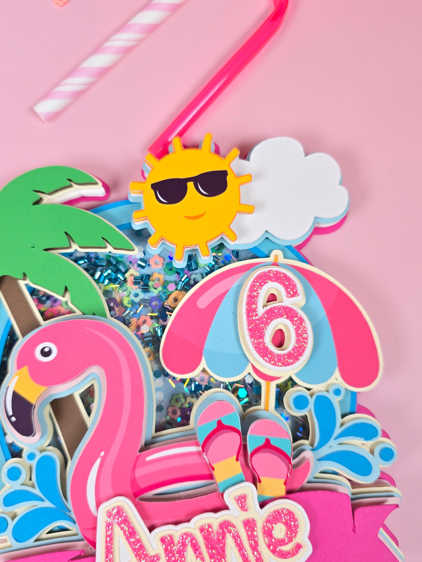 Pool Party cake topper, Summer theme party, Beach party cake topper, Splash cake topper, Pool party birthday theme