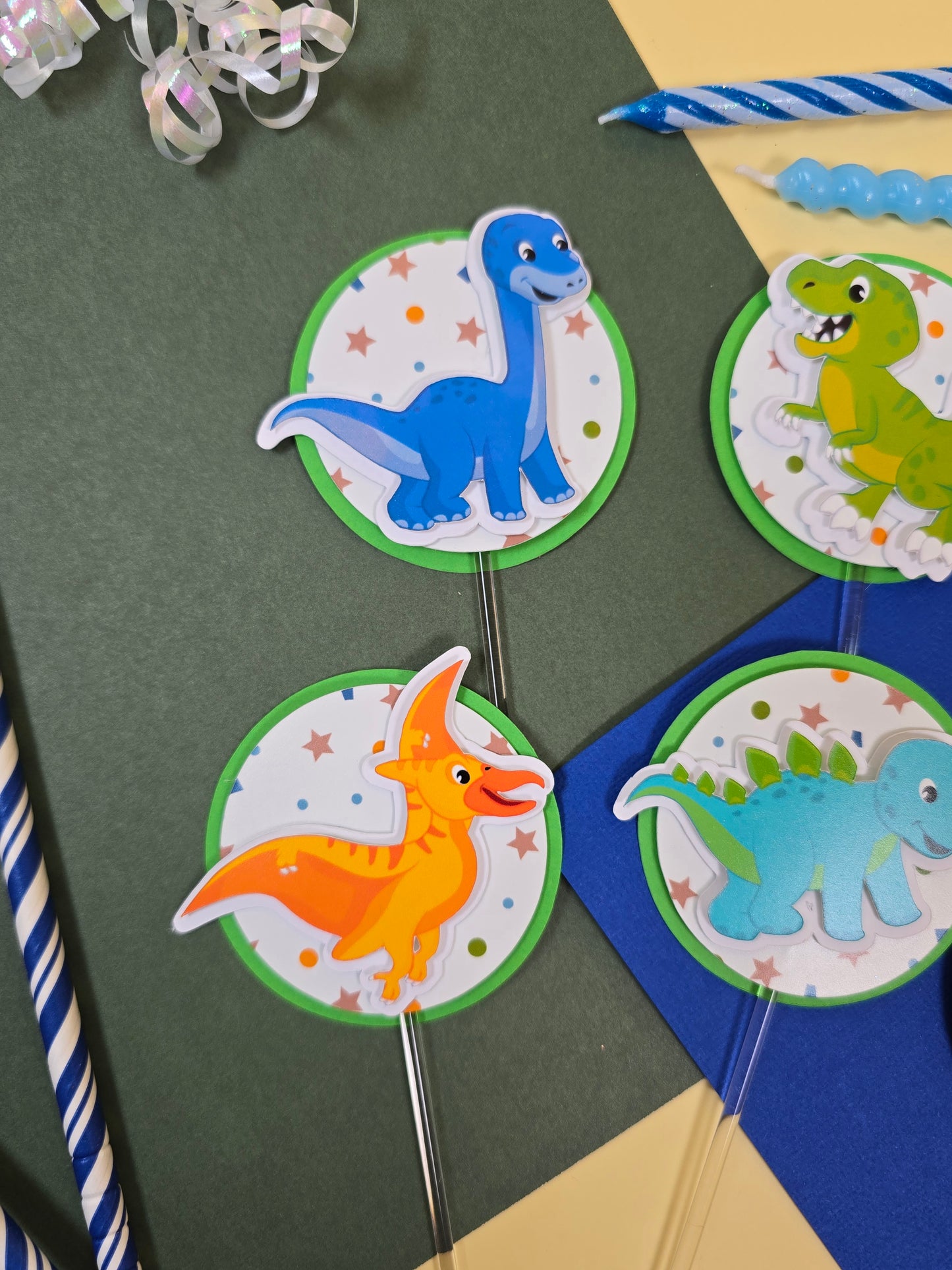 Dinosaurs Cupcake Topper, Dinos cupcake decor