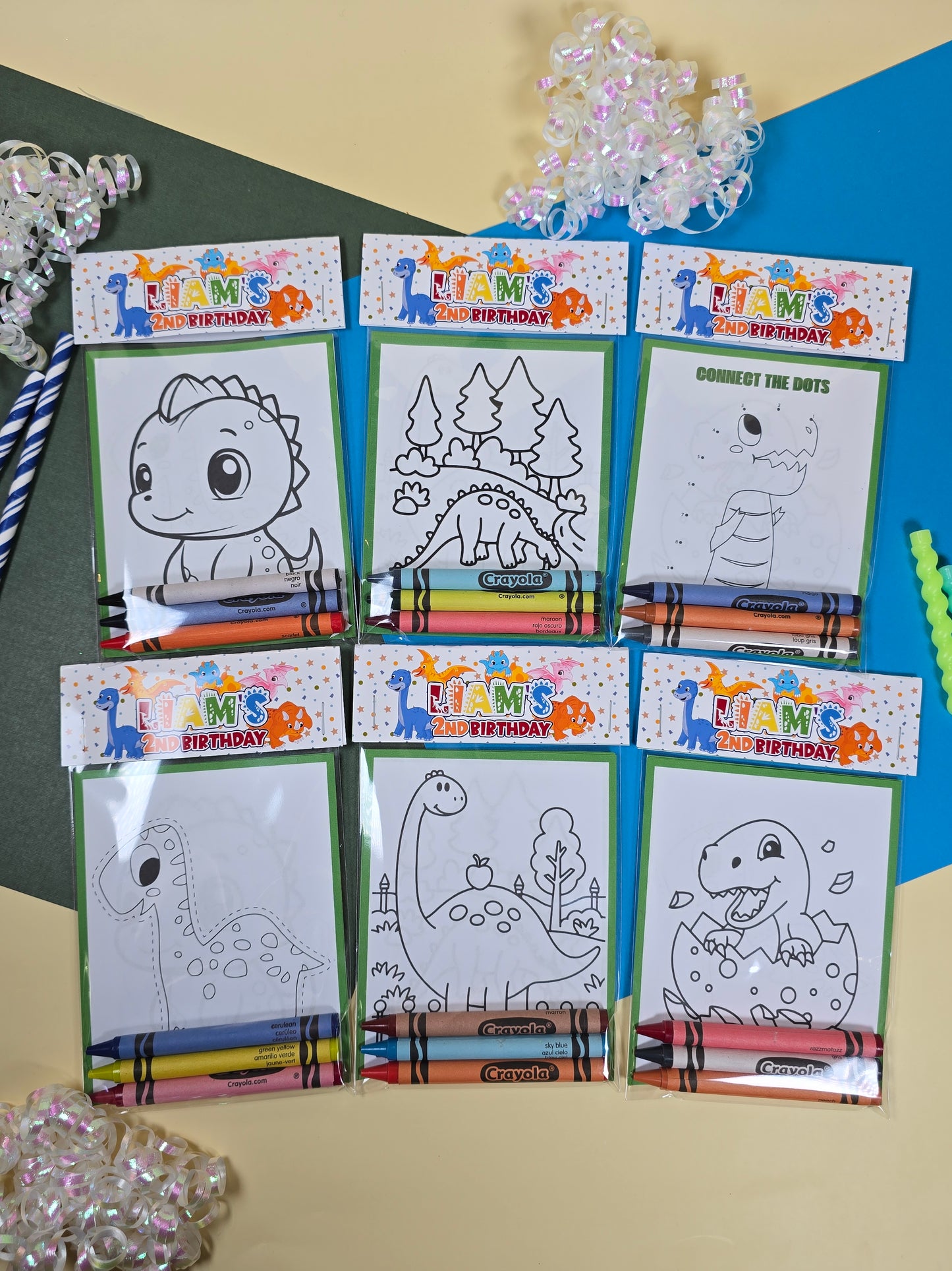 Dinosaurs Coloring books, Dinosaurs party favors
