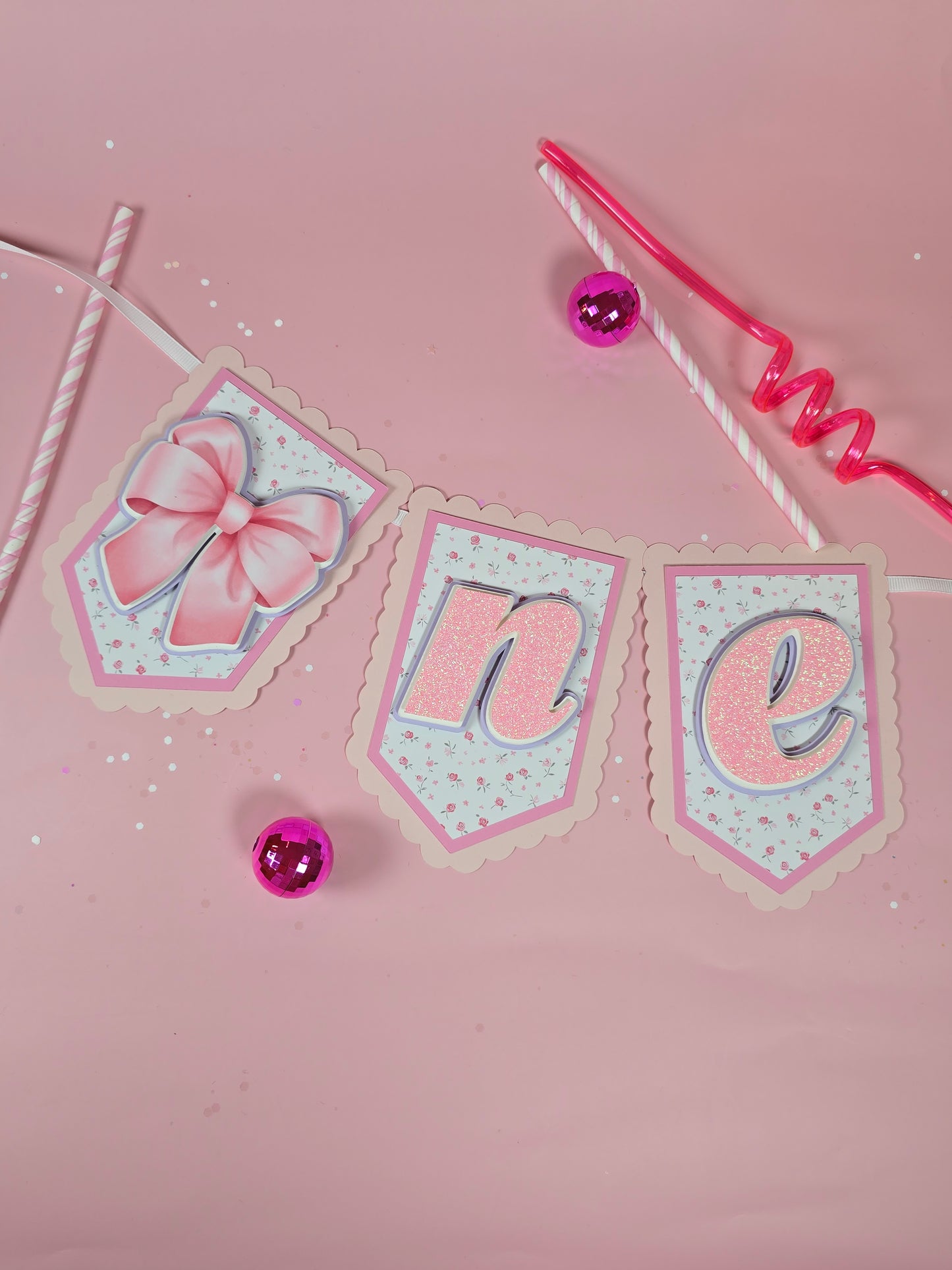 Coquette high chair banner, Love shack fancy banner, Is a fancy ONE banner