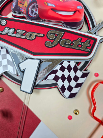 Cars Cake topper, Cars  birthday, Race cars party theme