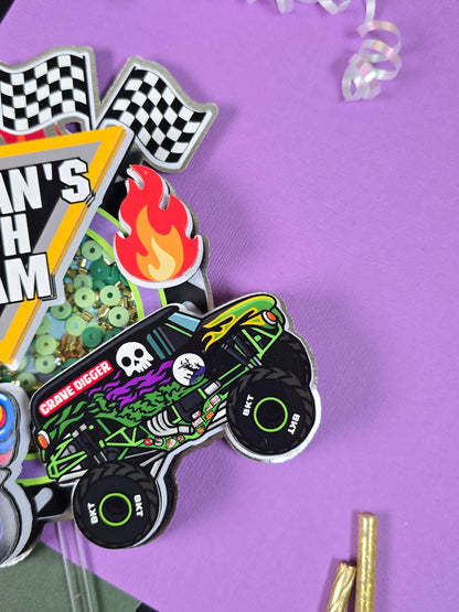 Monster Jam Cake topper,  Monster Jam birthday, Monster jam decoration