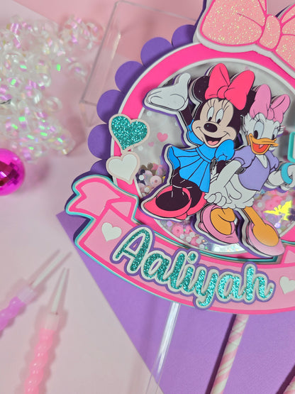 Minnie and Daisy Cake topper, Minnie Cake topper, Daisy cake topper, Minnie and Daisy birthday