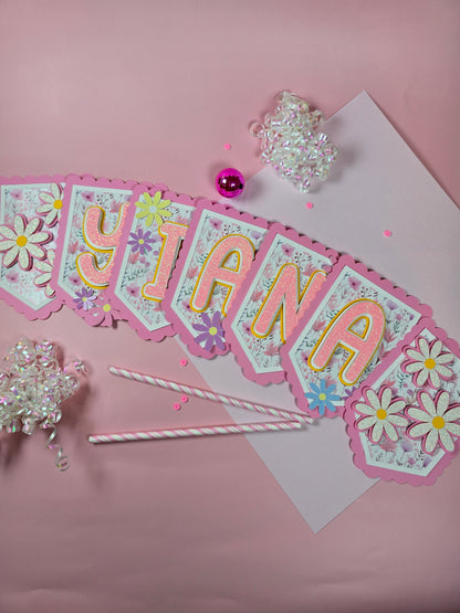 Daisies banner, Wild flowers banner, Daisy theme banner