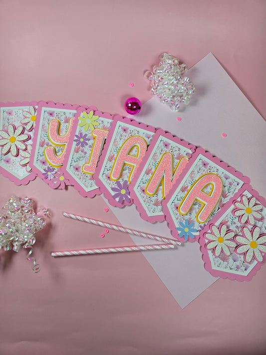 Daisies banner, Wild flowers banner, Daisy theme banner