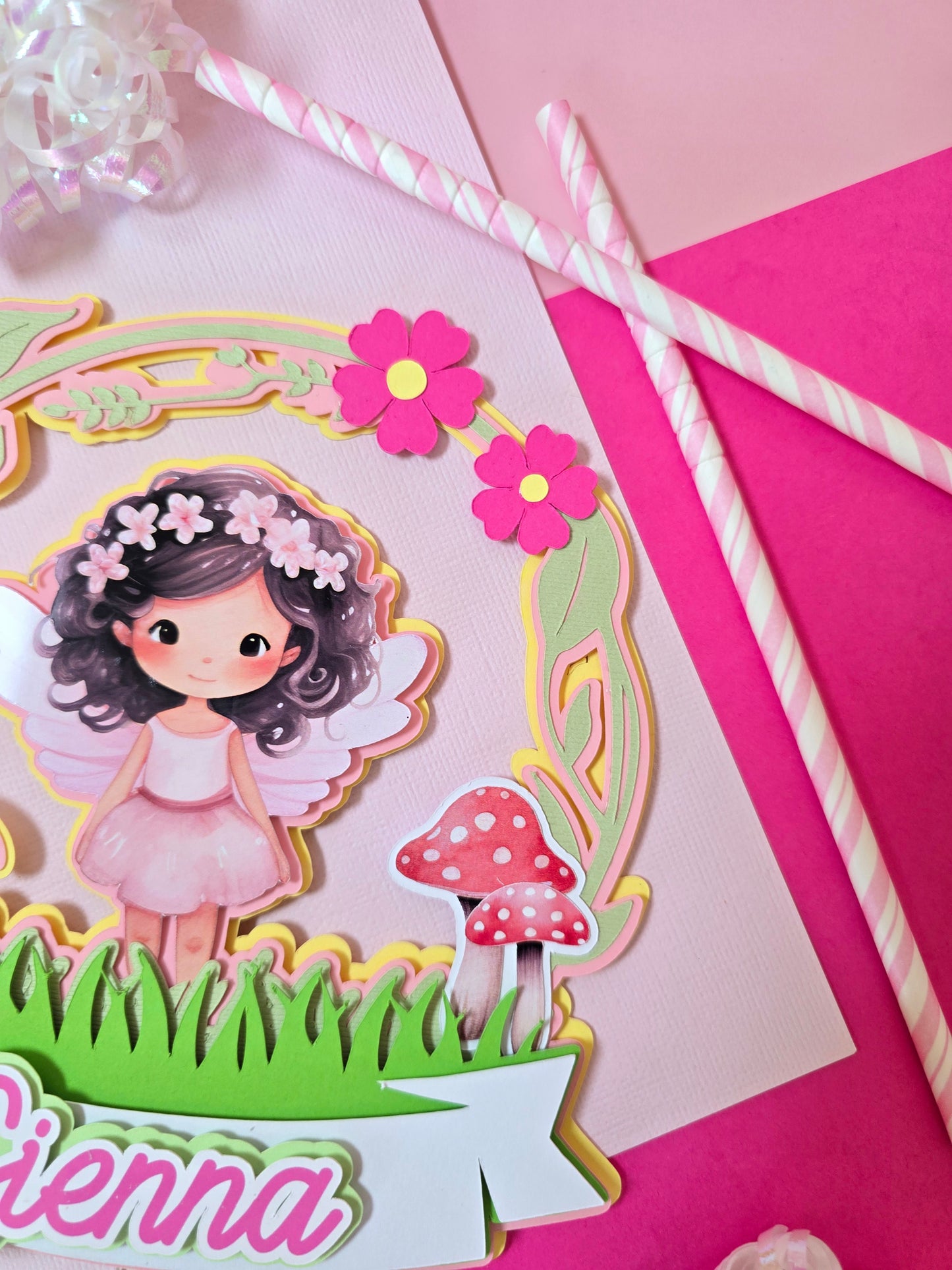Fairy Cake topper, Fairy garden birthday, Fairy party theme