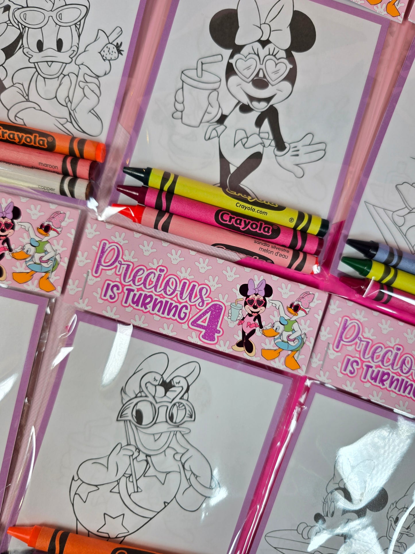 Minnie and Daisy Coloring books, Minnie and Daisy party favors, Minnie and Daisy  birthday