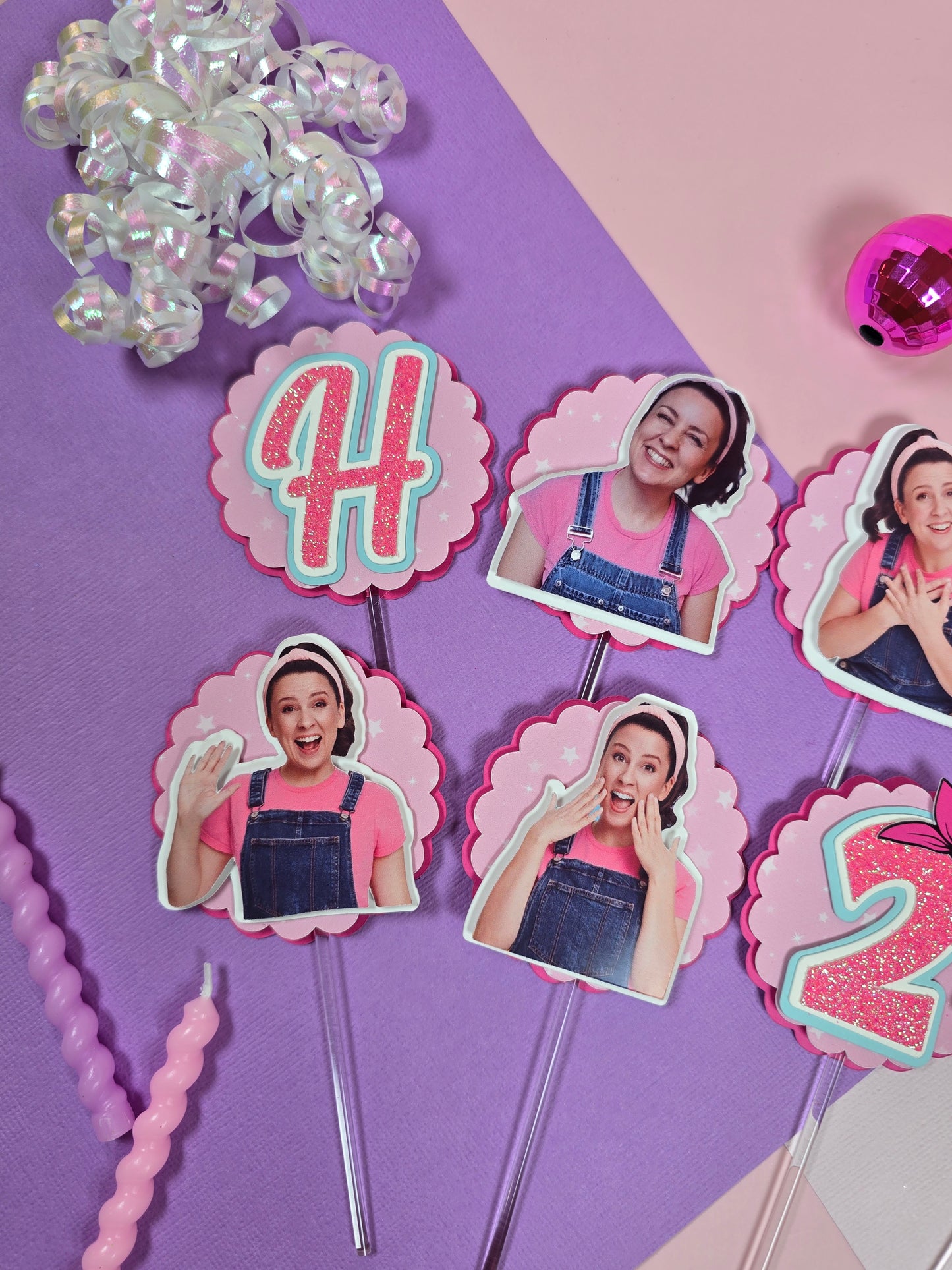 Ms Rachel Cupcake Topper, Ms Rachel cupcake decor, Ms Rachel birthday