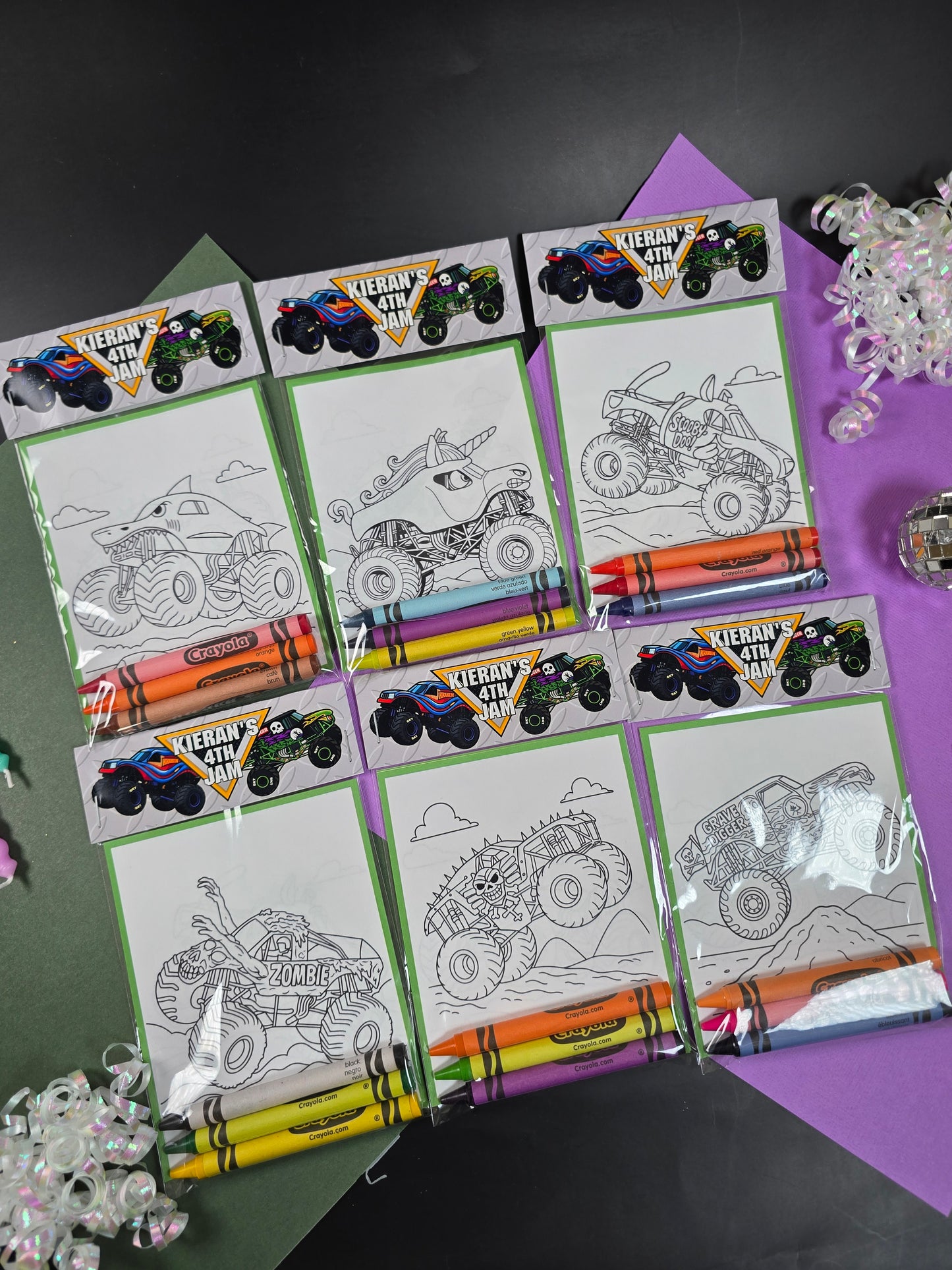 Monster Jam coloring books, Monster Jam coloring pages, Monster jam party favors