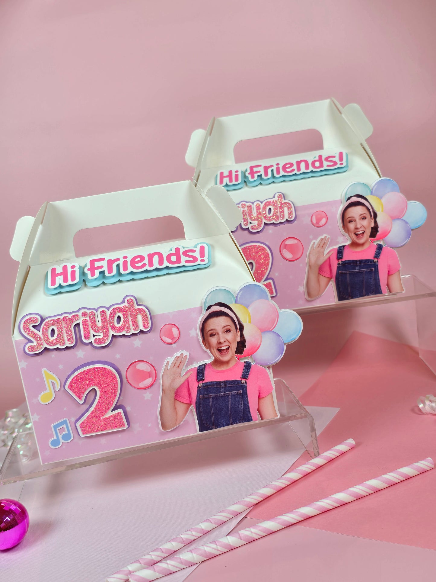 Ms Rachel Gable boxes, Ms Rachel party favors , Ms Rachel birthday