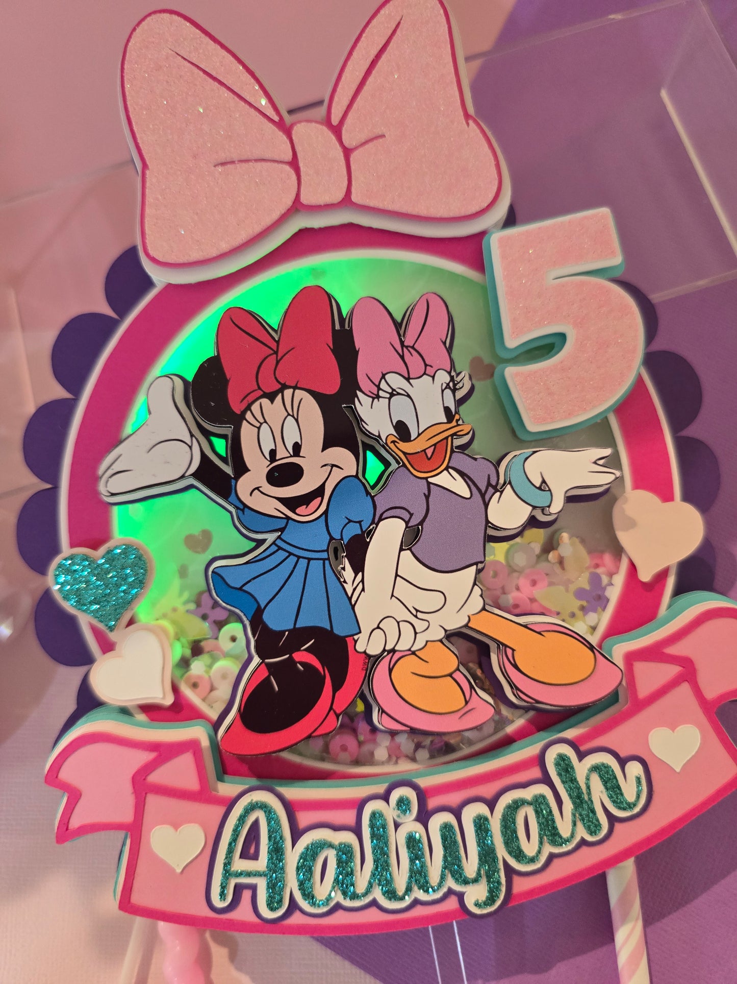 Minnie and Daisy Cake topper, Minnie Cake topper, Daisy cake topper, Minnie and Daisy birthday