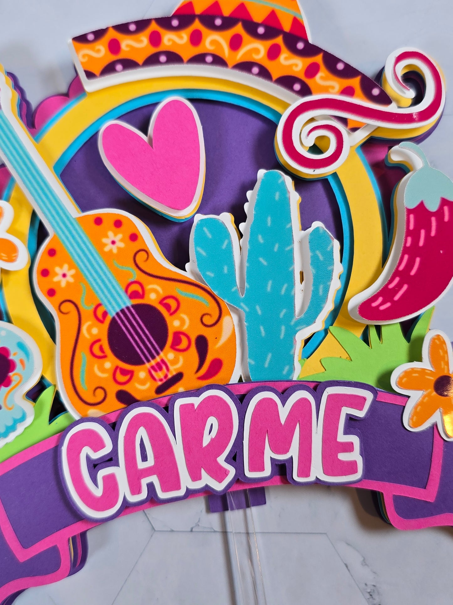 Mexican fiesta cake topper, Fiesta Cake topper,