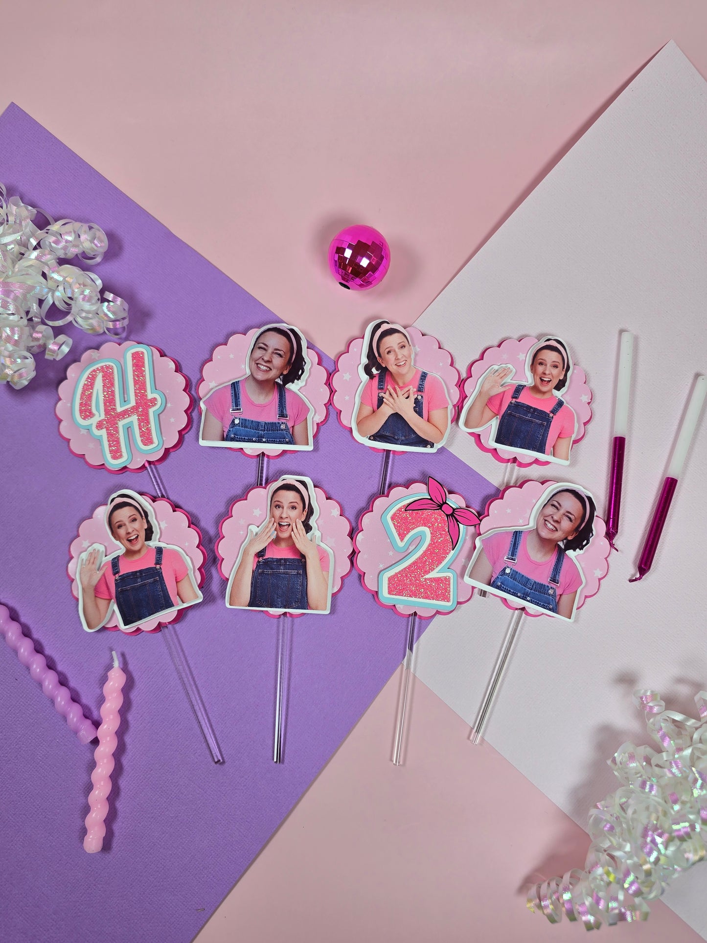 Ms Rachel Cupcake Topper, Ms Rachel cupcake decor, Ms Rachel birthday