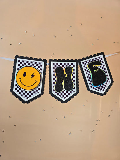 One Happy Dude high chair banner, One cool dude banner, One happy dude banner