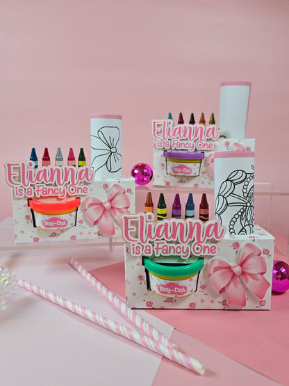 Coquette Activity Box, Love shack fancy activity box, Is a fancy one party favor Coquette party favor