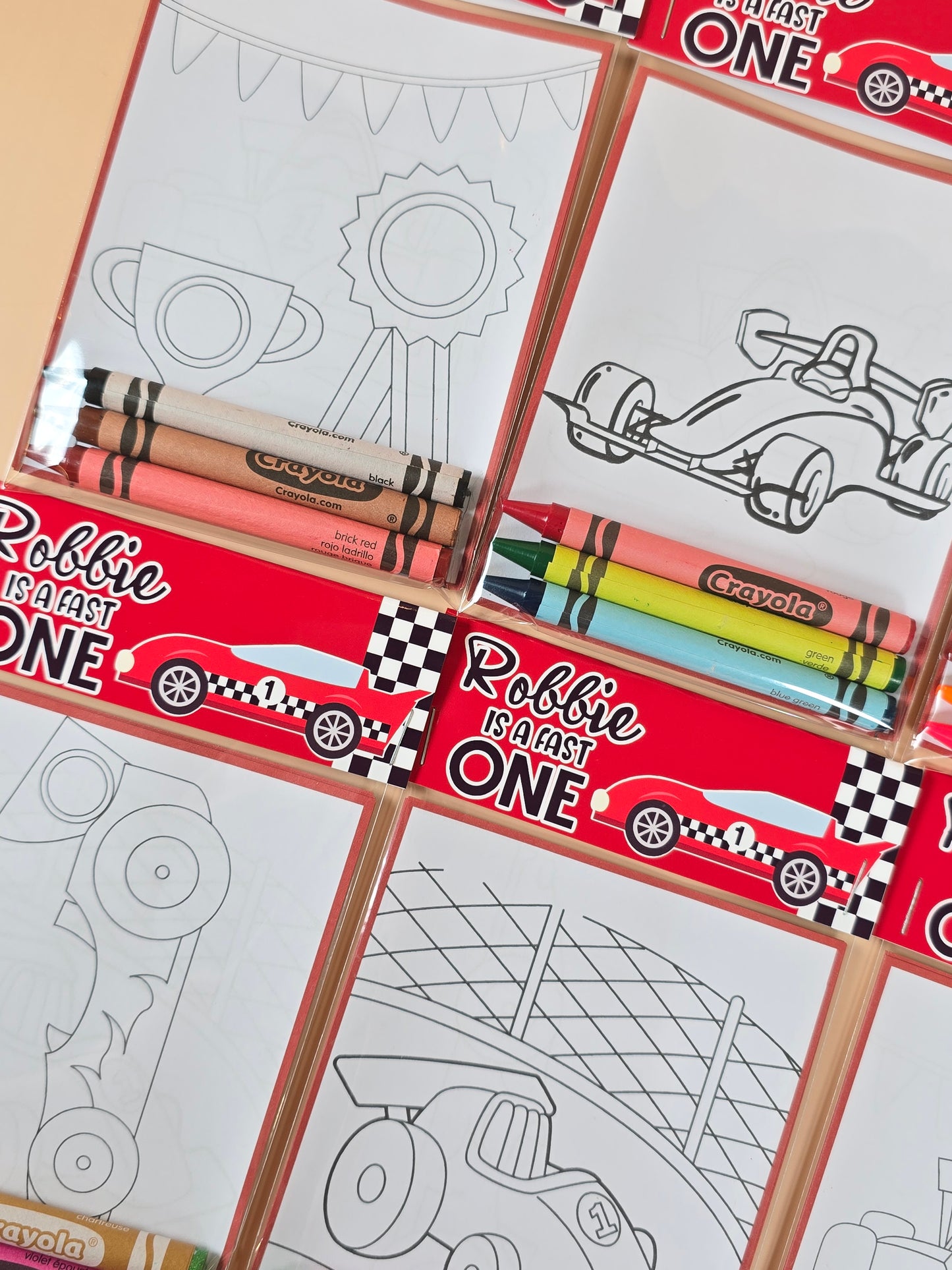 Race car coloring books Formula 1 coloring pages Race cars party favors fast one birthday theme party